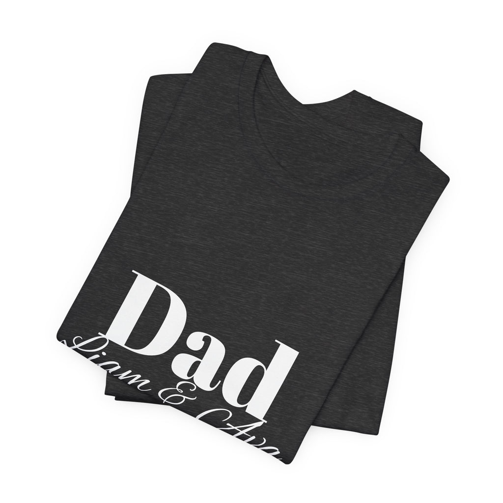 Personalised Dad Name Tee – gift for new dad