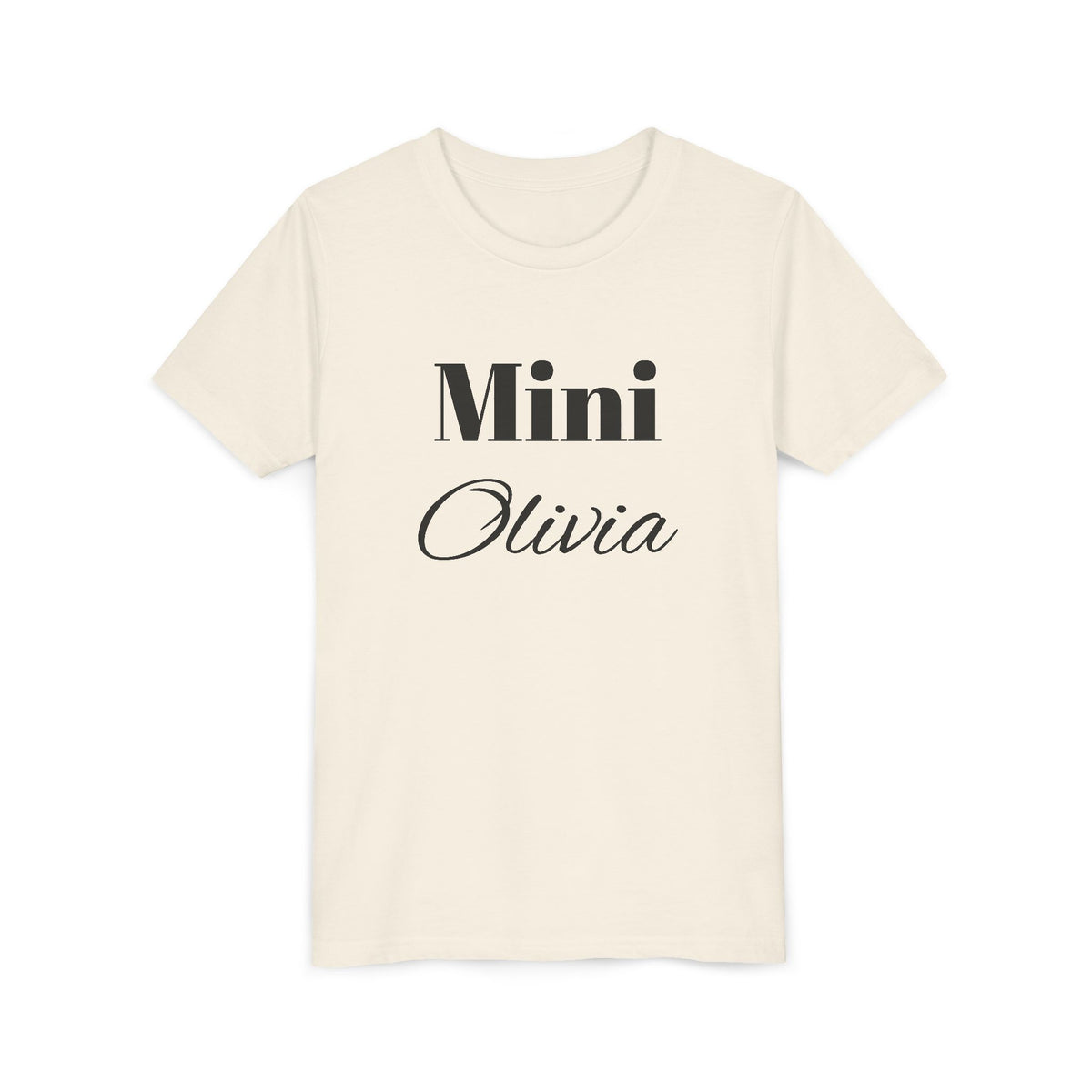 Personalised Girl Mini Name Tee – mama and me matching