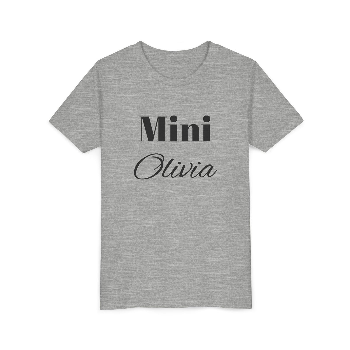 Personalised Girl Mini Name Tee – custom name shirt