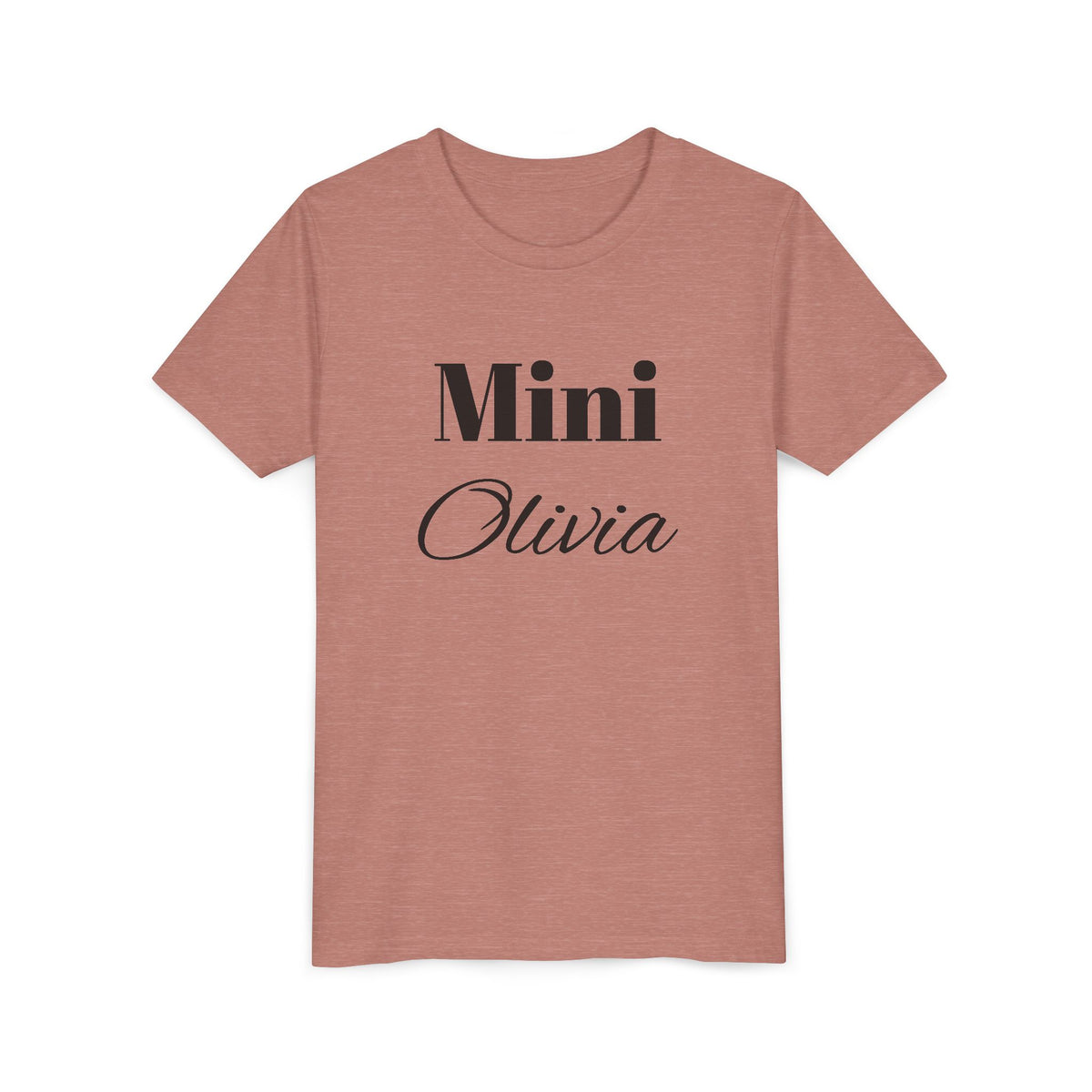 Personalised Girl Mini Name Tee – mama and me matching