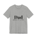Personalised Dad Name Tee in Athletic Heather – custom name tee