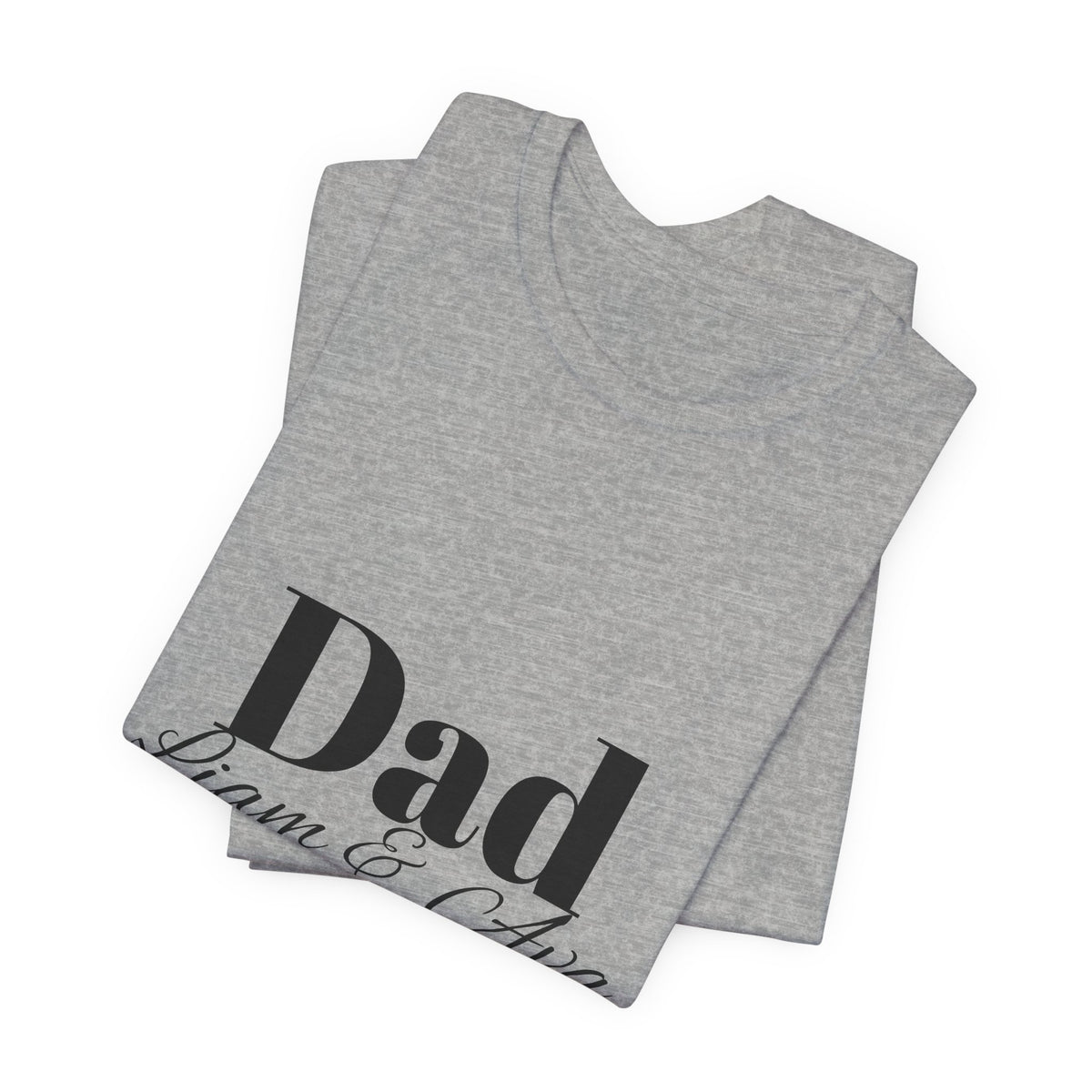 Personalised Dad Name Tee – gift for new dad