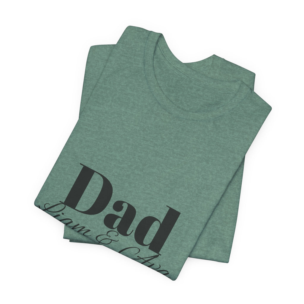 Personalised Dad Name Tee – custom name tee