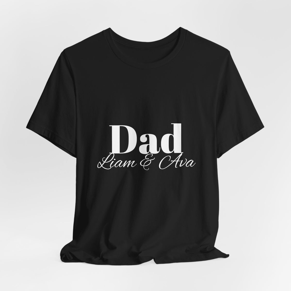 Personalised Dad Name Tee – gift for new dad