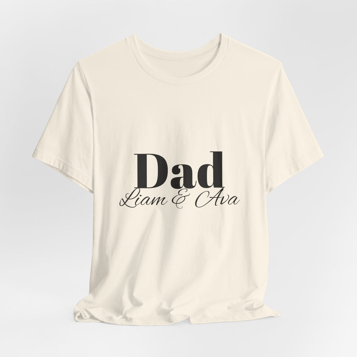 Personalised Dad Name Tee – gift for new dad