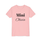 Personalised Girl Mini Name Tee – custom name shirt