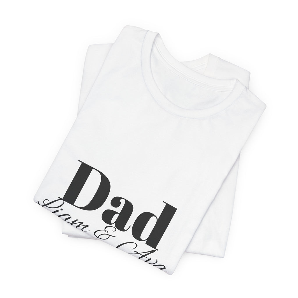 Personalised Dad Name Tee – gift for new dad