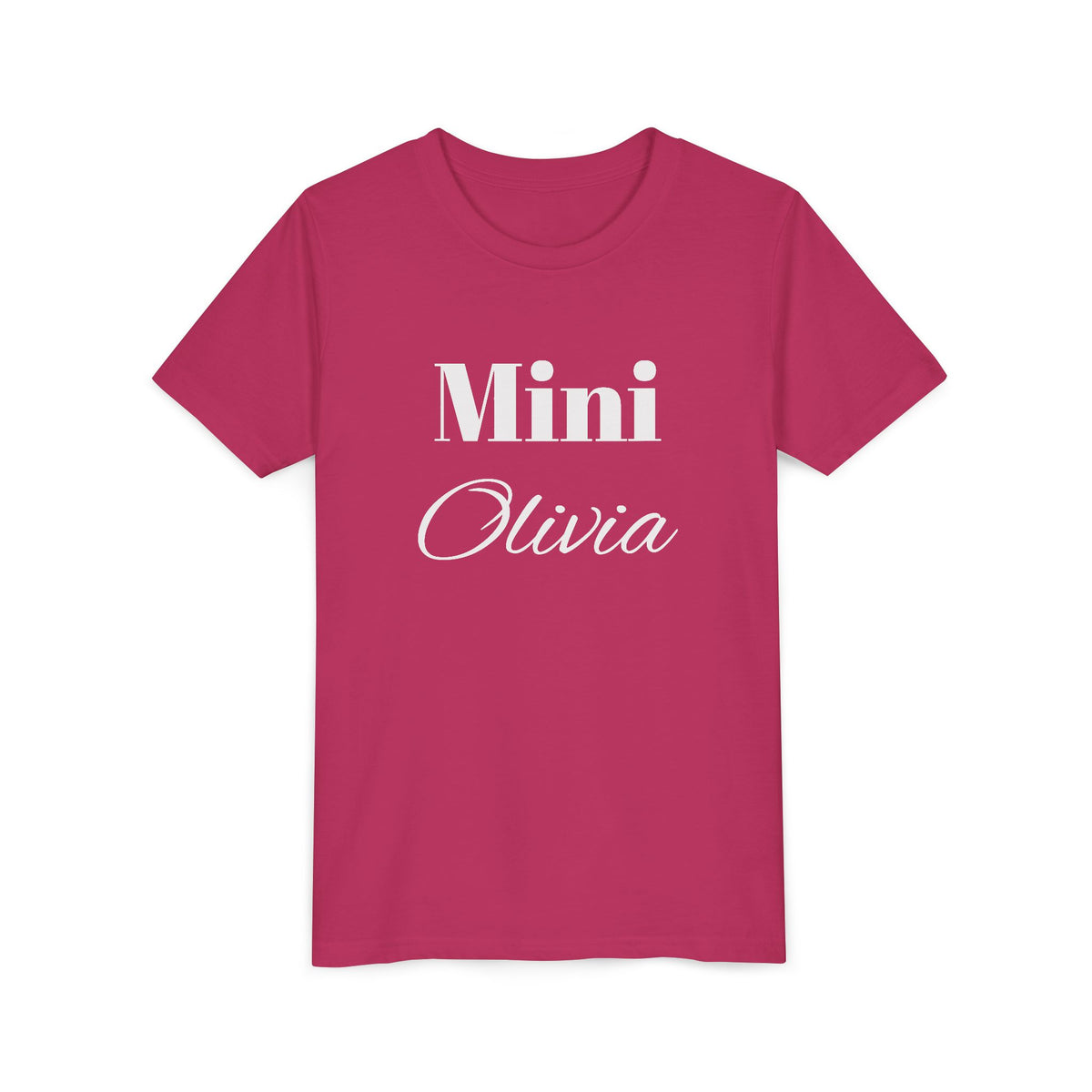 Personalised Girl Mini Name Tee – custom name shirt