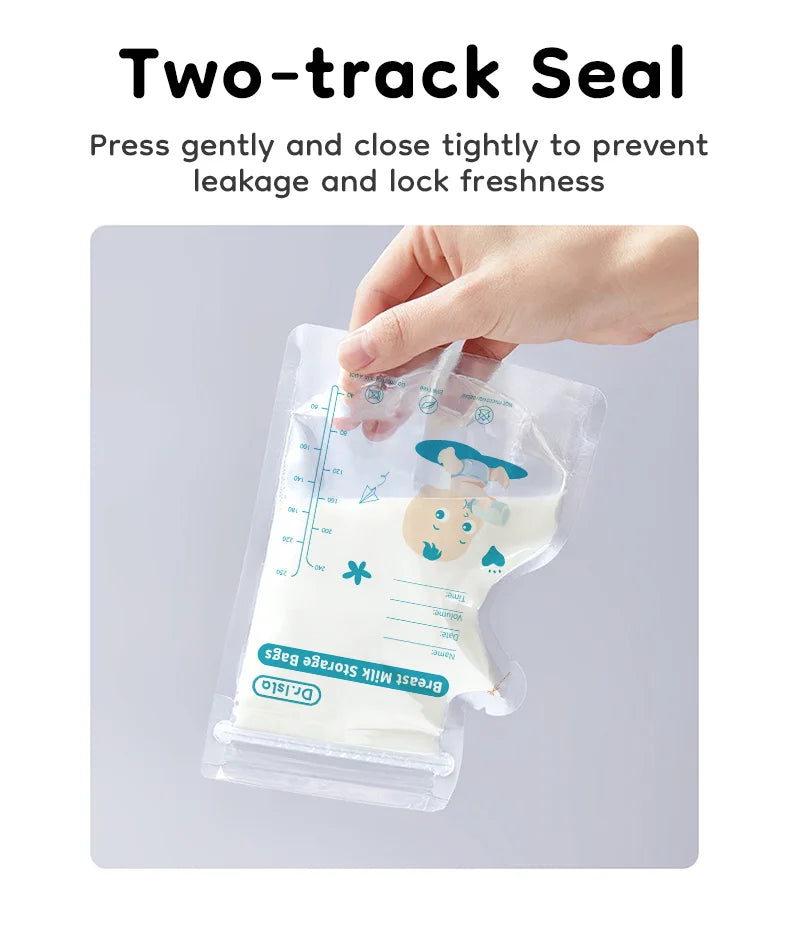 Breast Milk Storage Bags 8oz/250ml (Double Zip), 30-Pack – pumping essentials