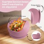 Silicone Suction Bowl & Spoon Set (2-Piece) – baby feeding set