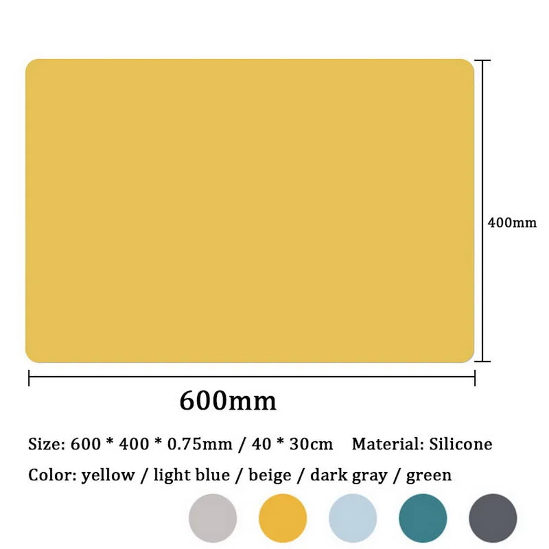 Oversized Silicone Feeding Placemat 60×40cm
