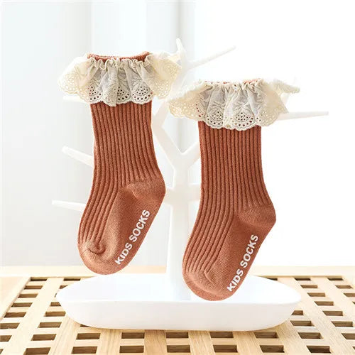 Lace Bow Princess Baby Socks