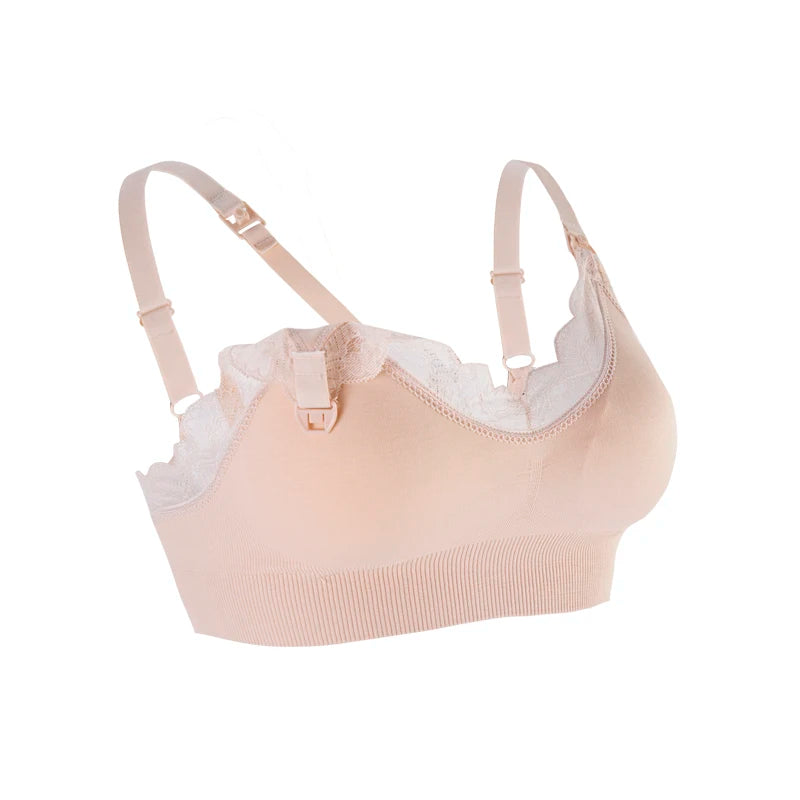 Lace Front-Open Nursing Bra