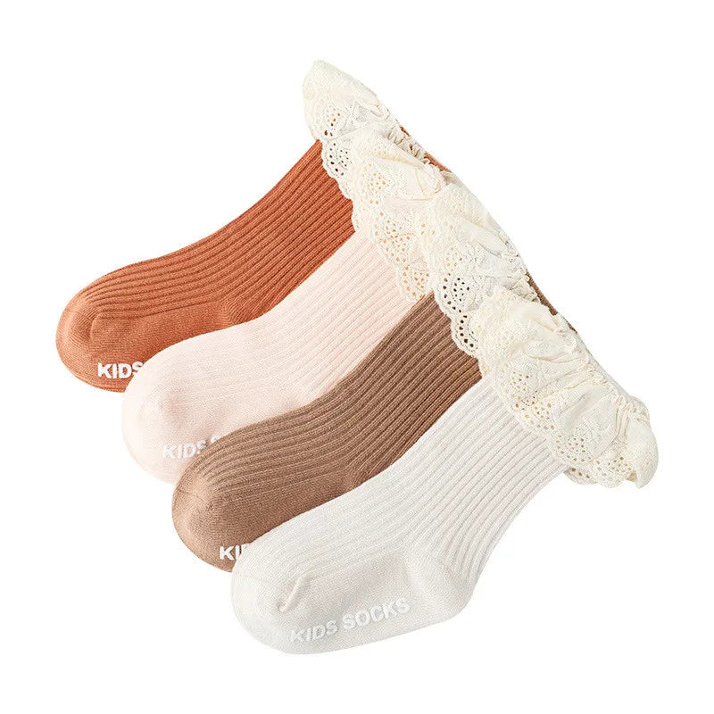 Lace Bow Princess Baby Socks