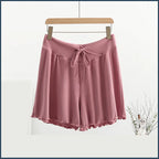 Ribbed Low-Rise Maternity Lounge Shorts