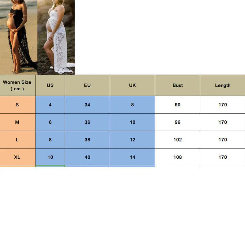 Floral Lace Maternity Photoshoot Maxi Gown – baby shower dress