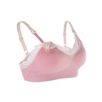 Lace Front-Open Nursing Bra in Pale Mauve – maternity bra