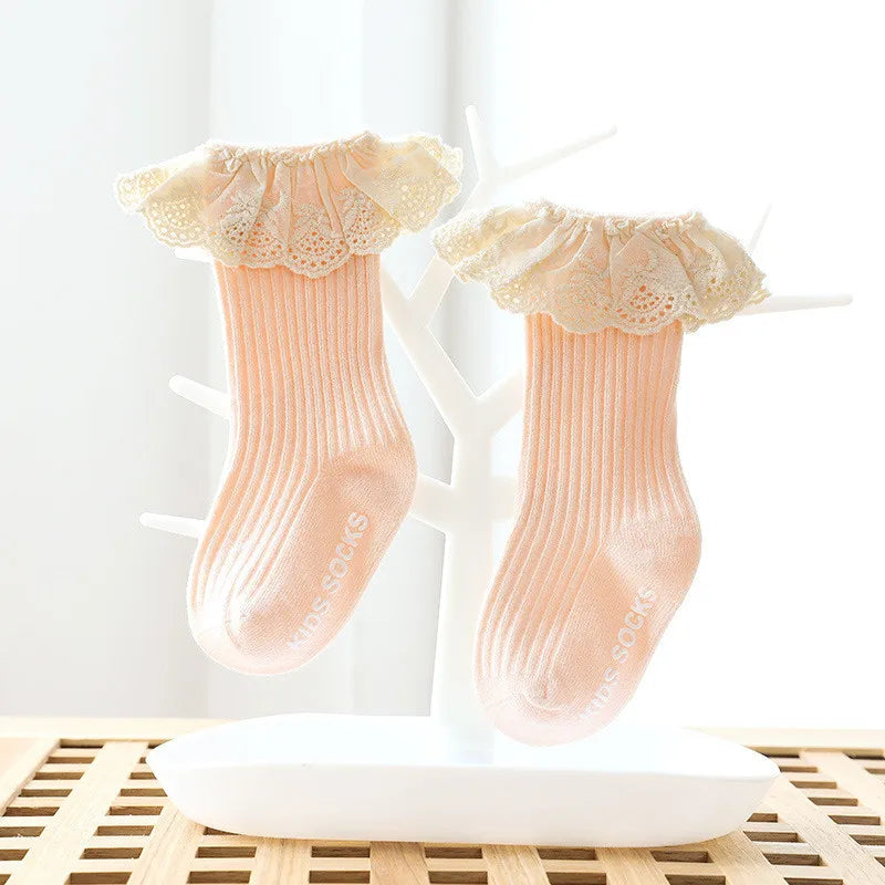 Lace Bow Princess Baby Socks
