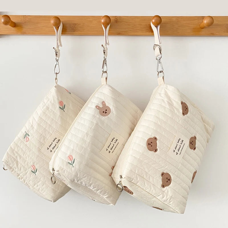 Embroidered Diaper Clutch / Stroller Pouch