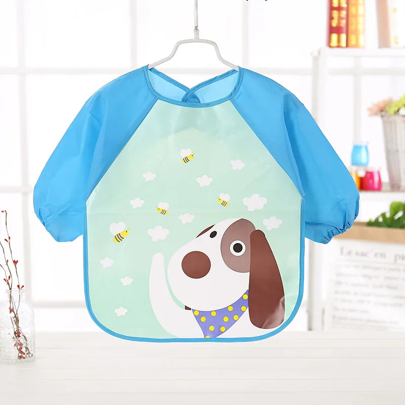 Full-Sleeve EVA Waterproof Feeding Bib