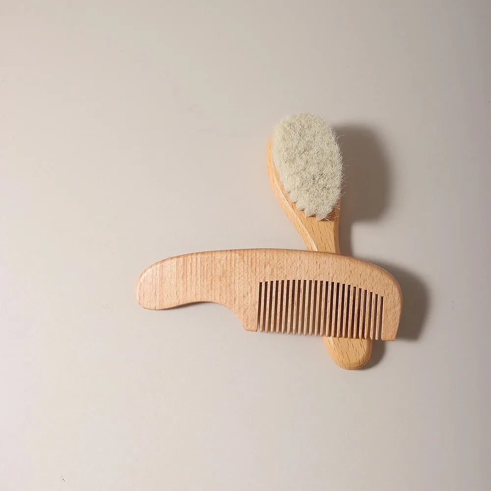 Beech Wood Baby Brush & Comb Set