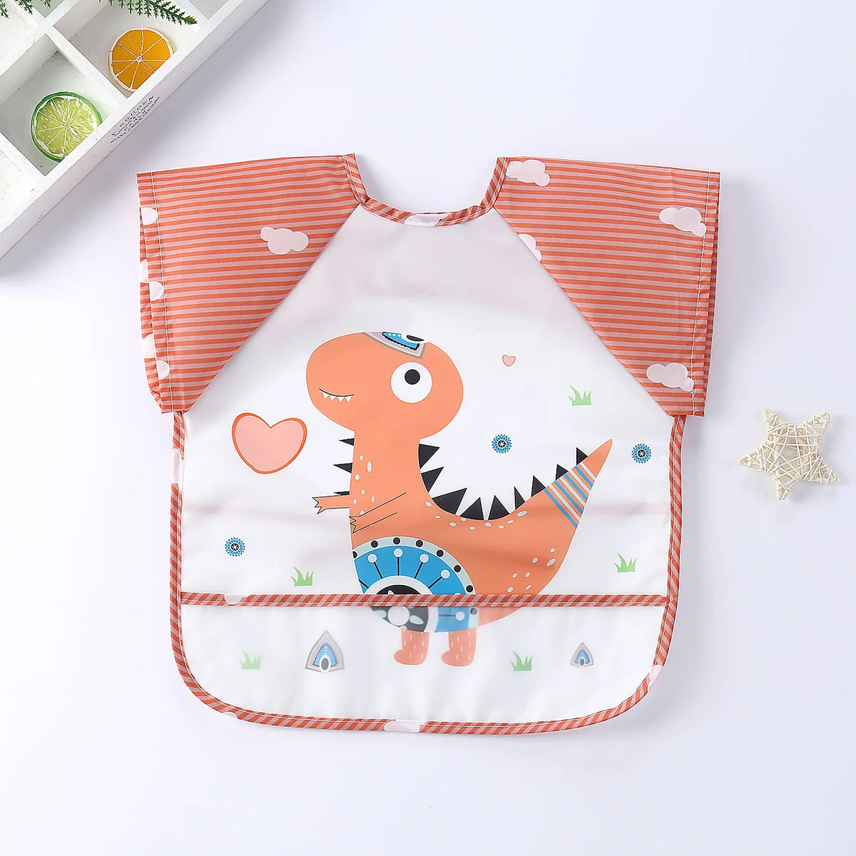 Full-Sleeve EVA Waterproof Feeding Bib