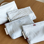 Embroidered Bow Gingham Mommy Pouch – zip pouch