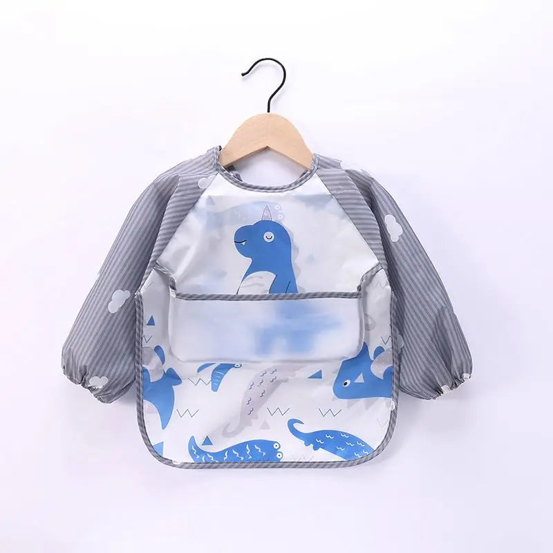 Full-Sleeve EVA Waterproof Feeding Bib