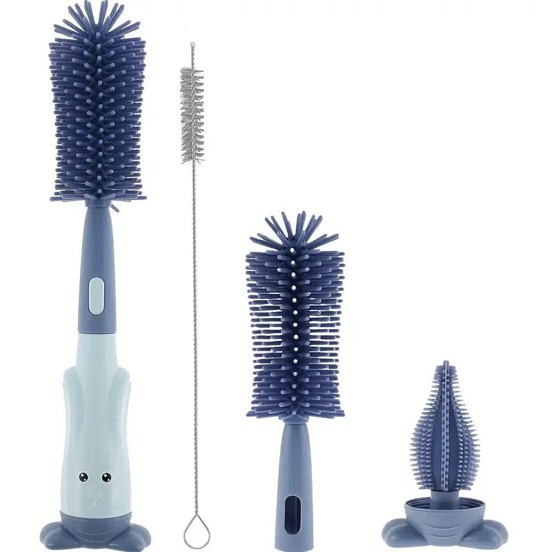 Standing Silicone Bottle Brush Set (3-Piece)