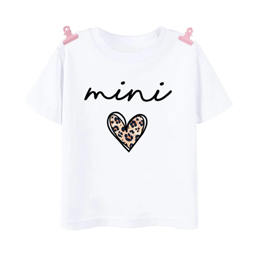 Mama & Mini Leopard Heart Tees
