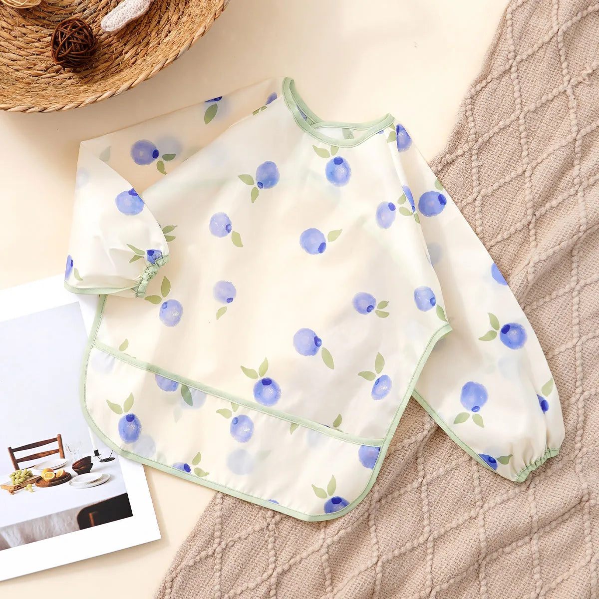 Long-Sleeve Waterproof Feeding Smock