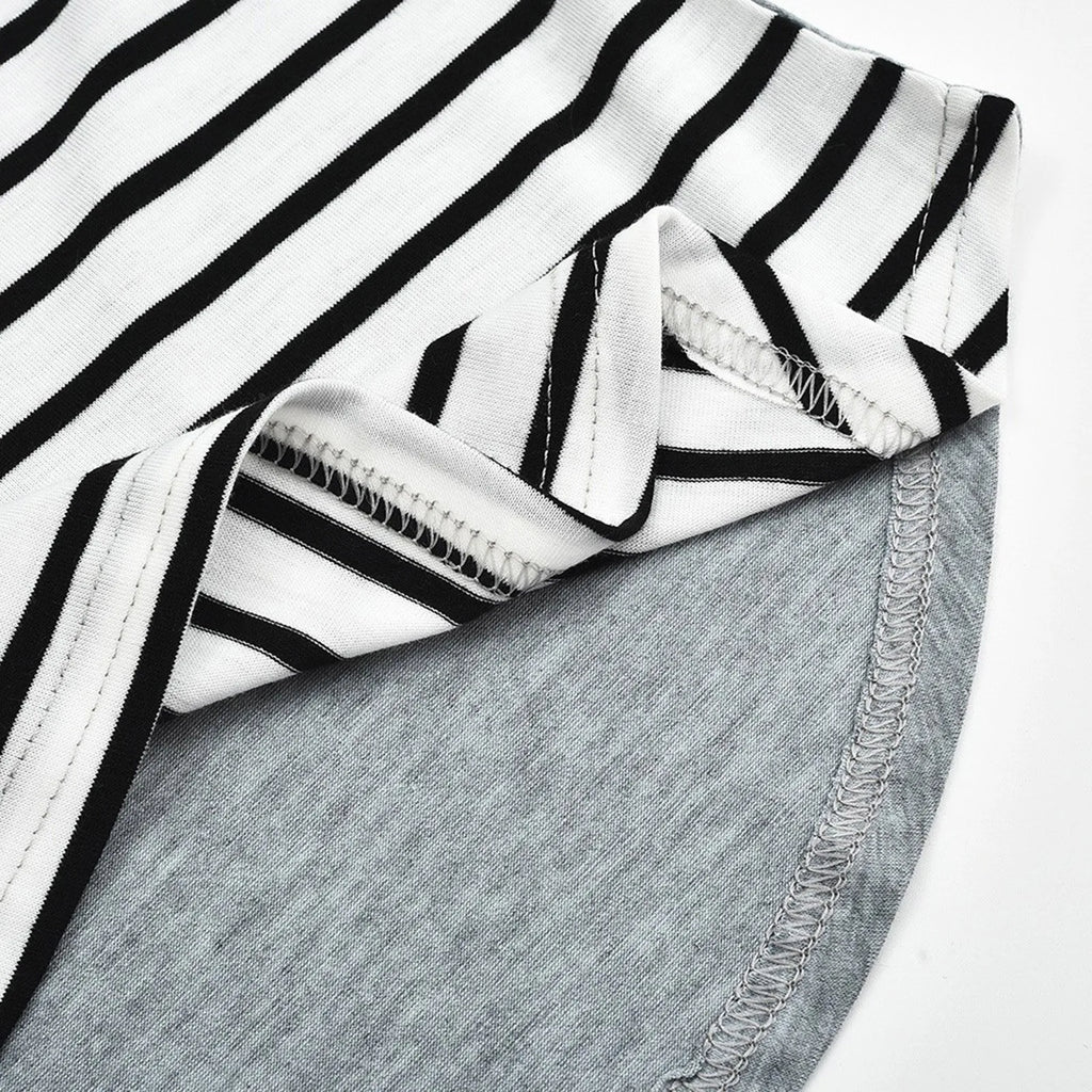 Striped Short-Sleeve Nursing Tee