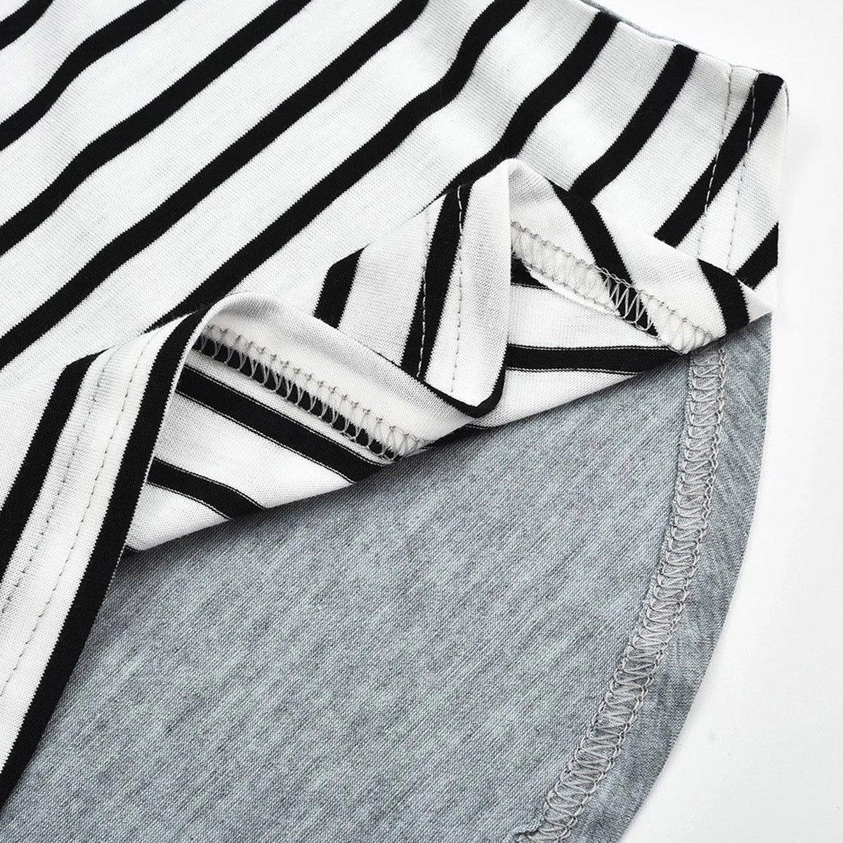 Striped Short-Sleeve Nursing Tee