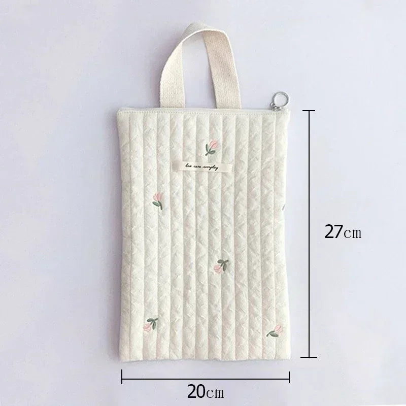 Quilted Bear Nappy Pouch