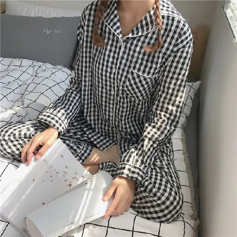 V-Neck Button-Down Pajama Set