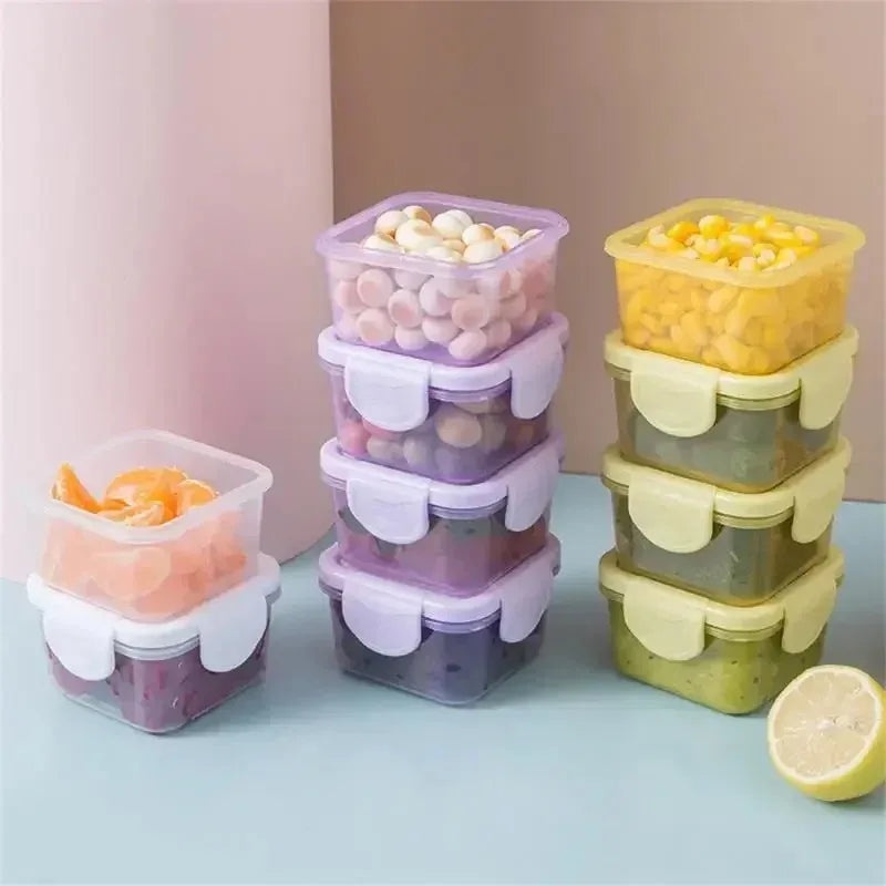 Mini Leakproof Food Storage Containers, 4-Pack