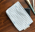 Embroidered Bow Gingham Mommy Pouch – zip pouch
