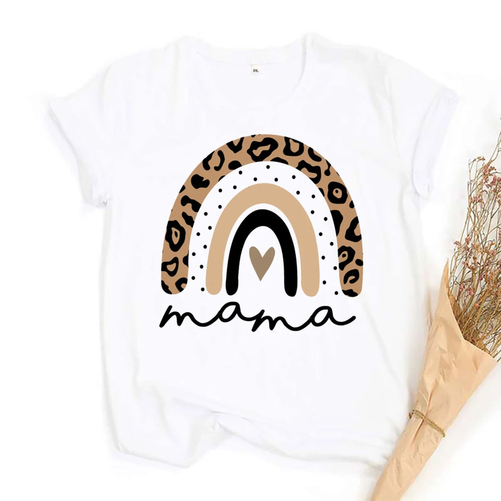 Mama & Mini Leopard Heart Tees