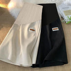 Ice Silk Wide-Leg Maternity Shorts – maternity clothes
