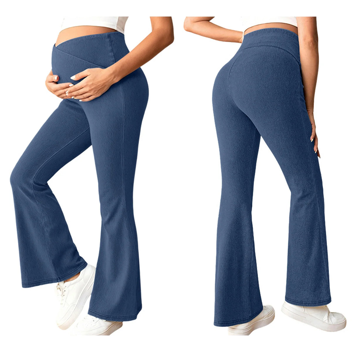 Over-Belly Flared Maternity Jeans