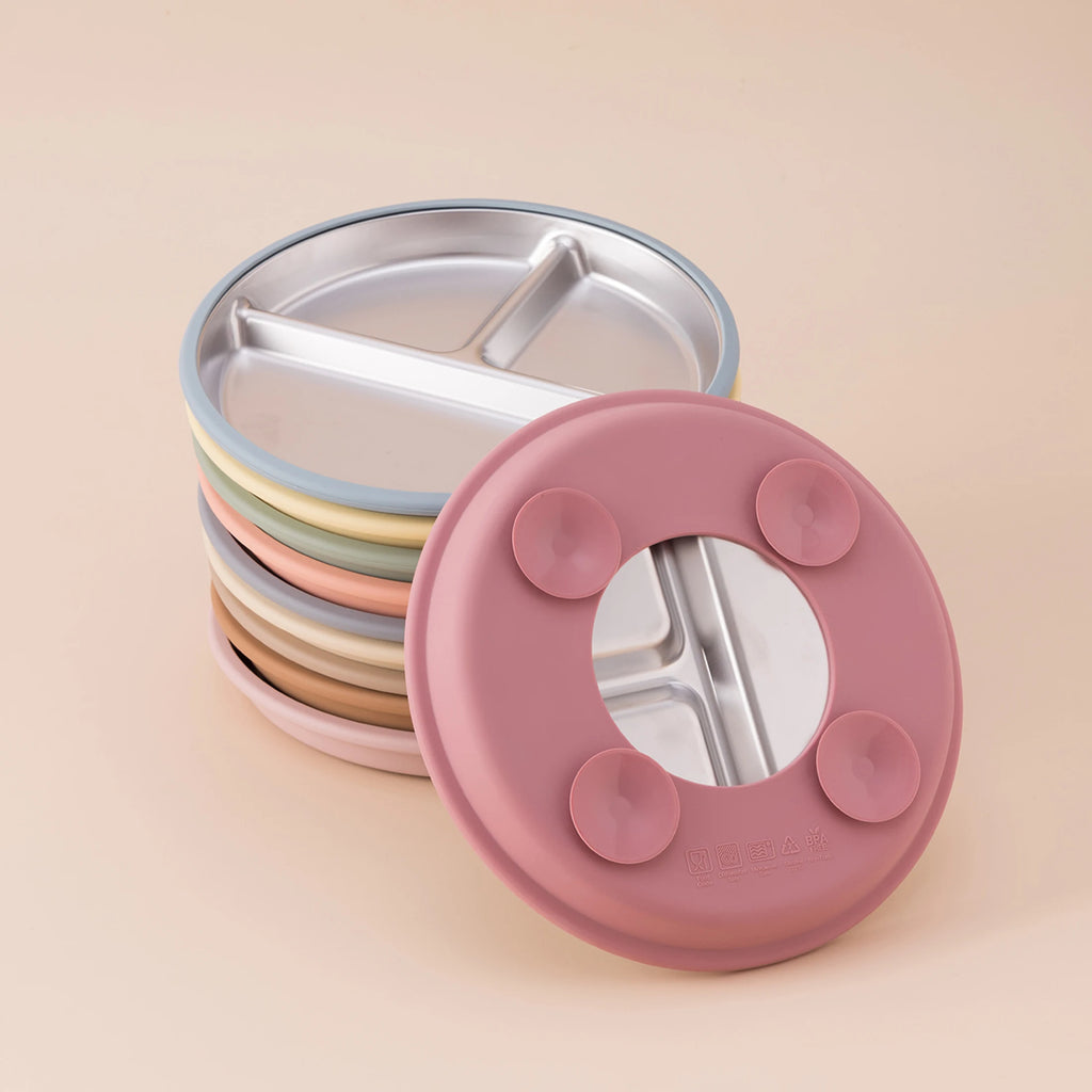 Stainless Steel Suction Plate with Silicone Base