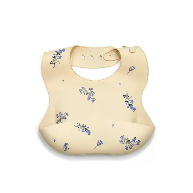 Cherry Print Silicone Bib