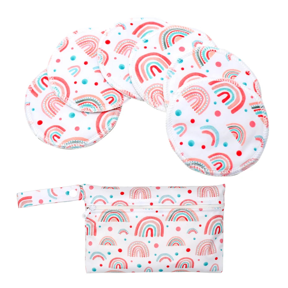 Printed Leakproof Nursing Pads with Wet Bag