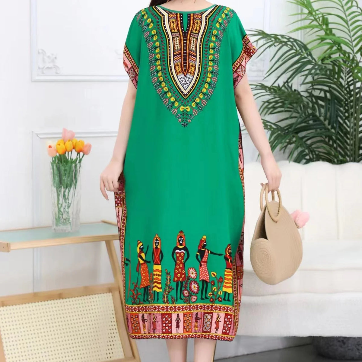 Green Border Print