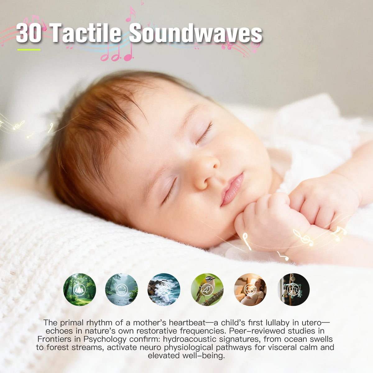 White Noise Sound Machine with Night Light (30 Sounds)