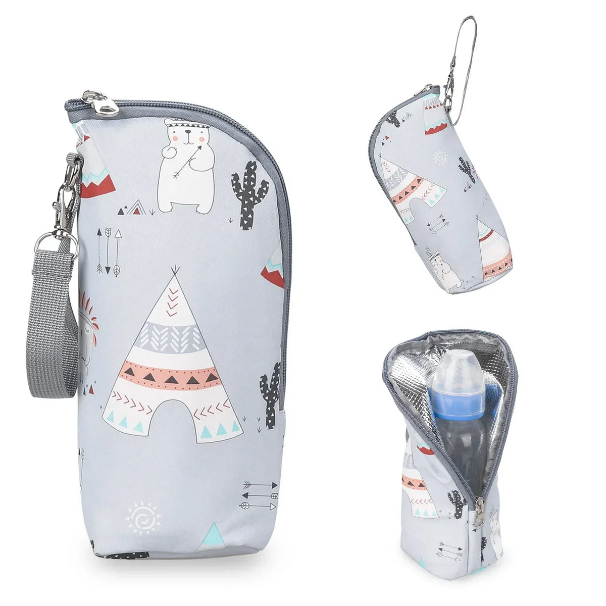 Insulated Bottle Bag with Stroller Strap