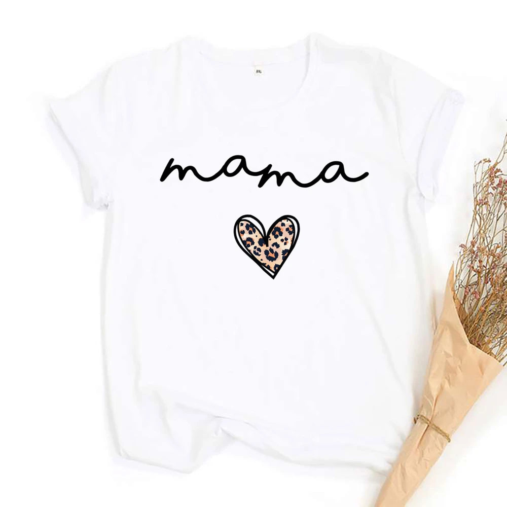 Mama & Mini Leopard Heart Tees
