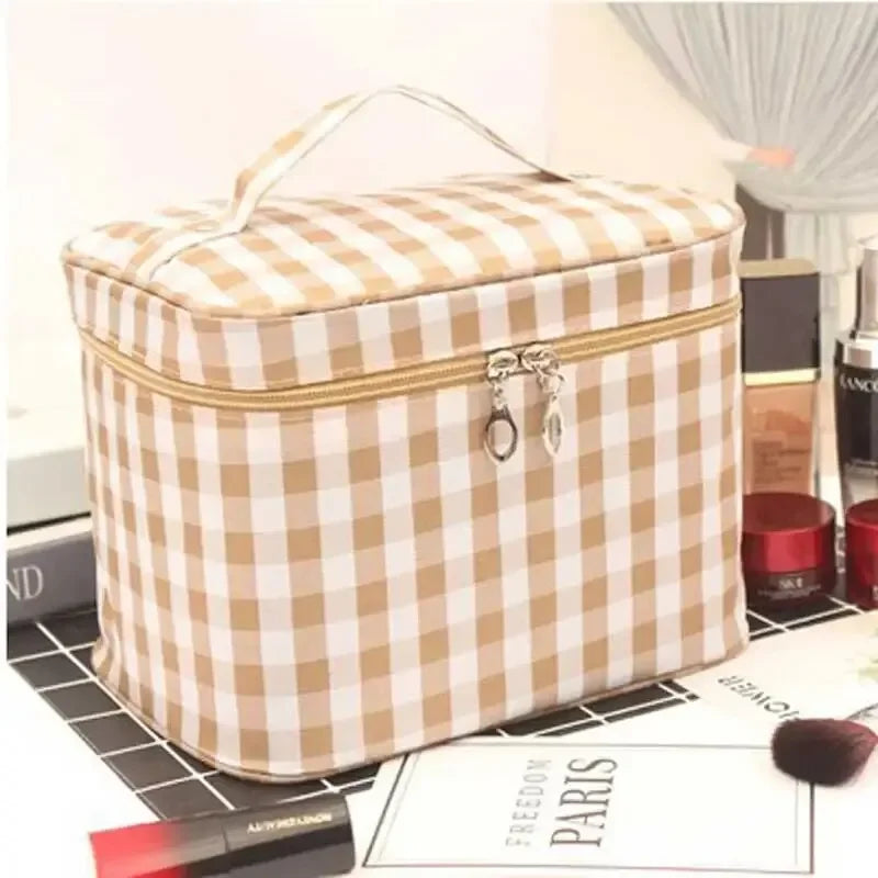 Large Multi-Compartment Makeup Case