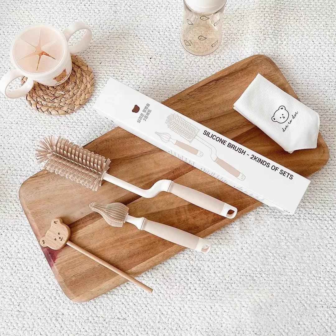 Long-Handle Bottle & Nipple Brush Set