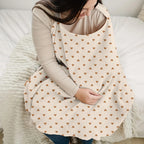 Printed Gauze Nursing Shawl with Neck Strap